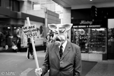 protest march against GCSB